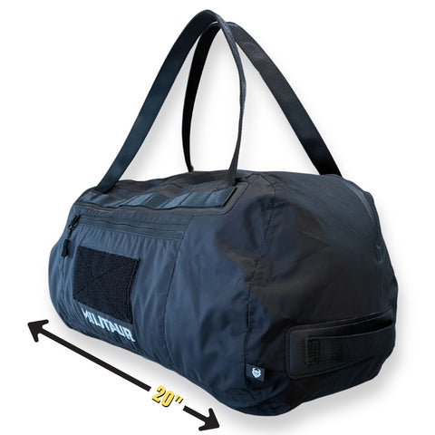 length of Militaur grab bag in black