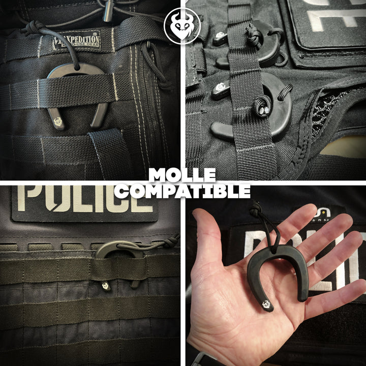 the Militaur door stop was designed to be molle compatible