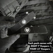 MILITAUR Strap Keepers BLACK 12pk