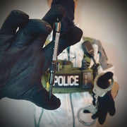 upclose pic of militaur handcuff key