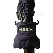 police officer carrying a militaur heavy duty hanger