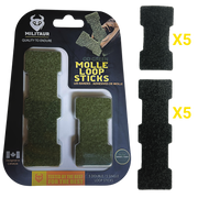 Militaur molle loop sticks 5 single and 5 double