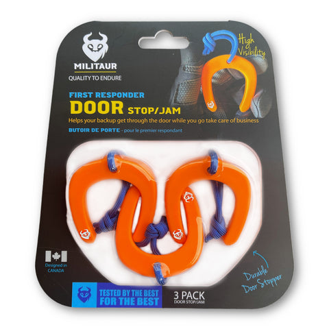 MILITAUR First Responder Door Stop/Jam (ORANGE-3 Pack)