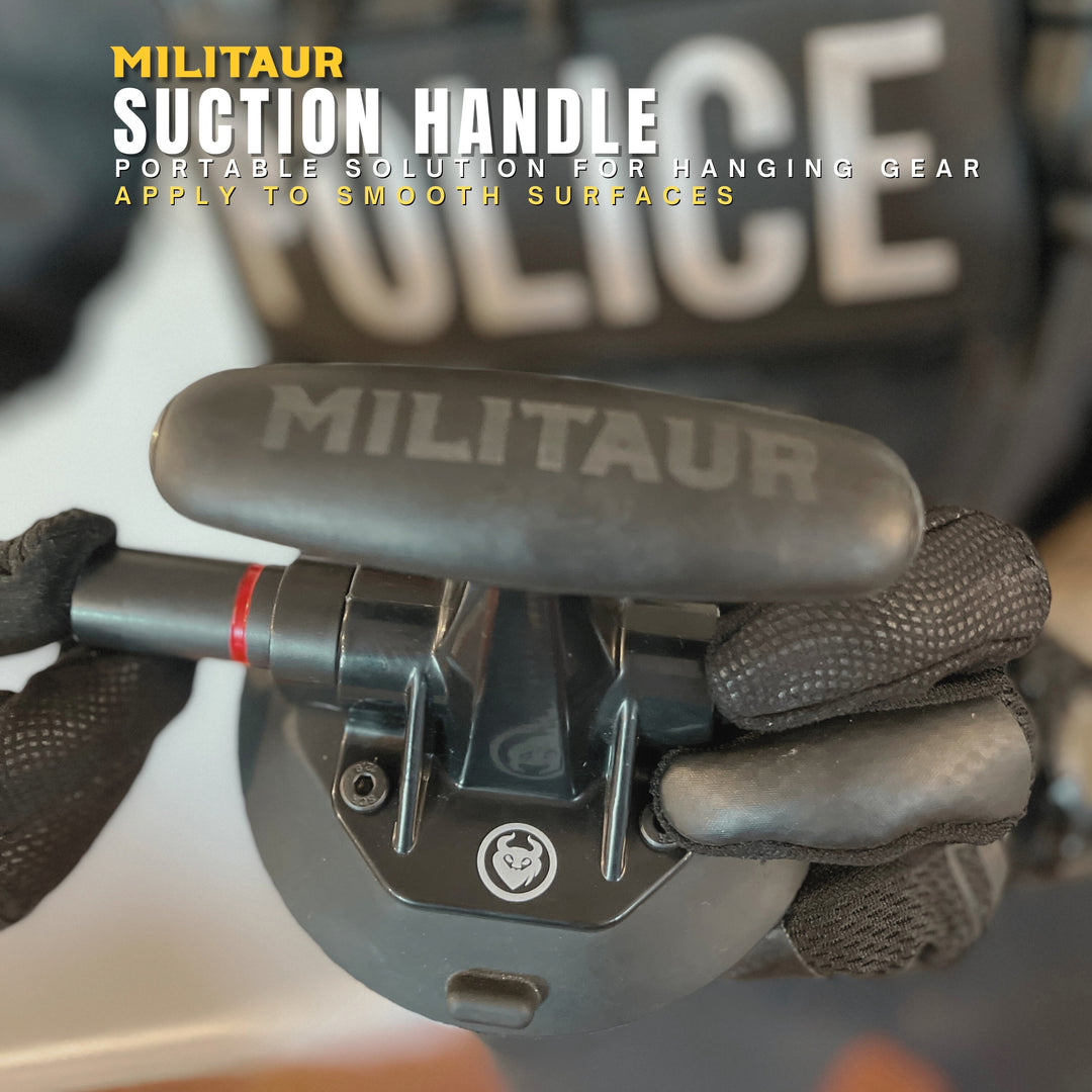 militaur suction handle size comparison in hands