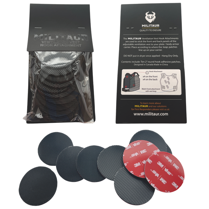 Militaur velcro rounds for ventilation vest - hook attachment